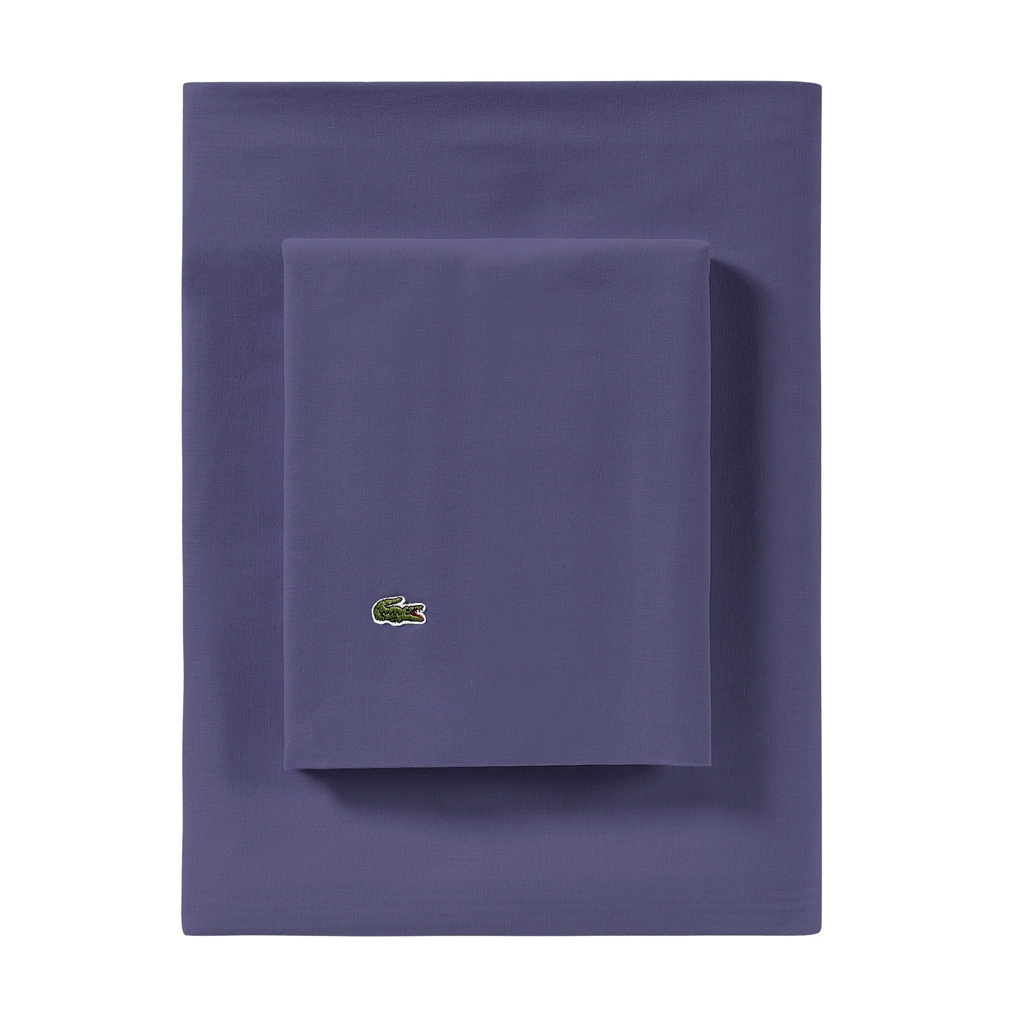 Lacoste Percale Cotton Solid Sheet Set