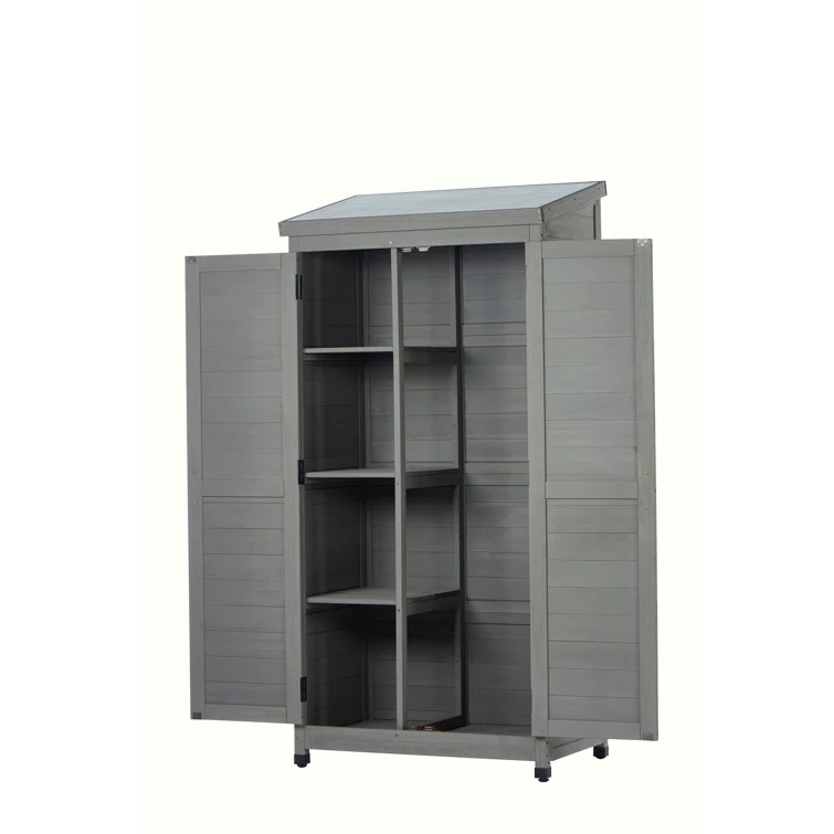 3 ft. W x 2 ft. D Solid Wood Lean-To Tool Shed