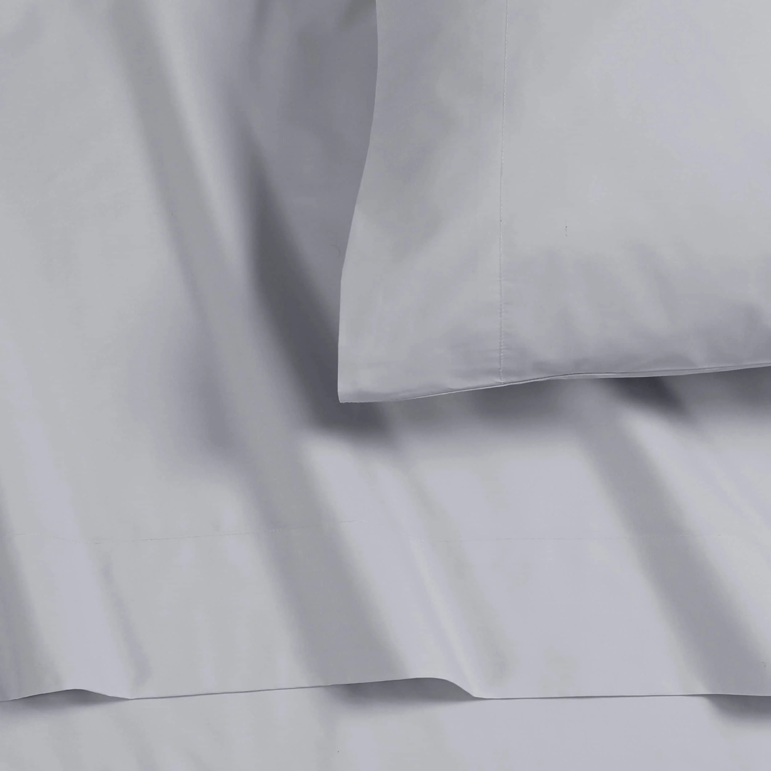 Solid or Printed 300 Thread Count Cotton Percale Pillowcase Set