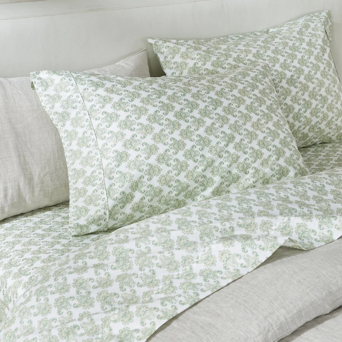 Patina Vie Maison 100% Cotton Percale Vintage Floral Sheet Set