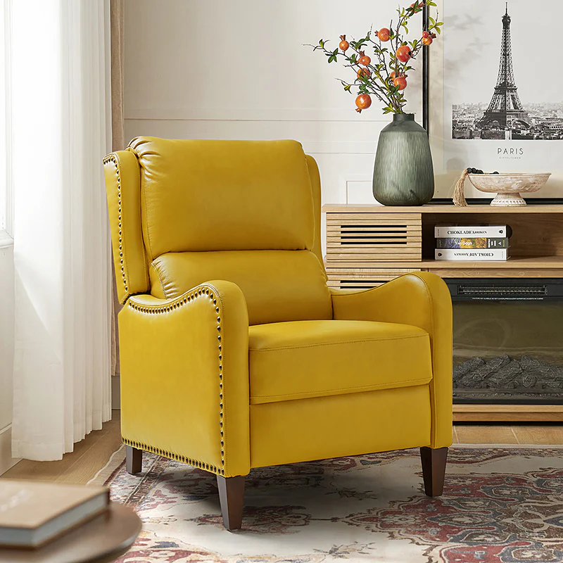 Deliat Genuine Leather Rocker Recliner