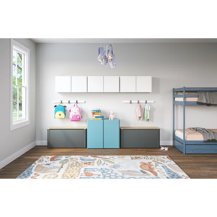 Everest Home 36 inch Wide Wall Mount Storage Cabinet Organizer with Adjustable Shelf