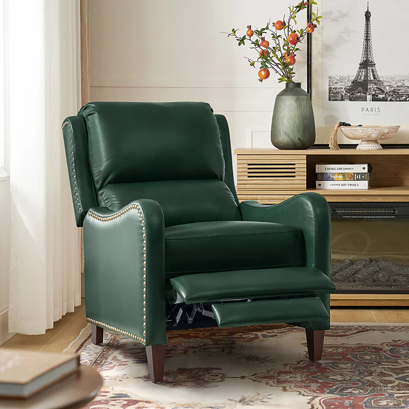 Deliat Genuine Leather Rocker Recliner