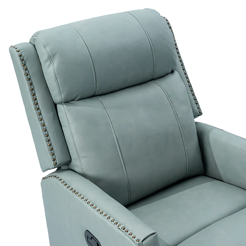 Epimetheus Genuine Leather Manual Swivel Recliner