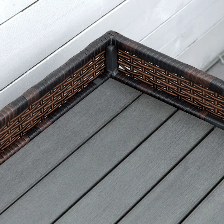 Wicker Outdoor Bench