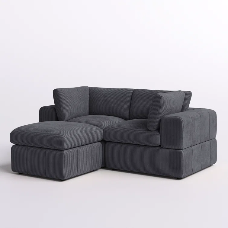 Andrielle 3 - Piece Corduroy Sectional