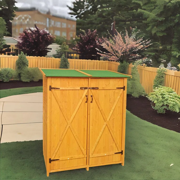 4 ft. W x 2 ft. D Manufactured Wood Lean-To Garage Shed