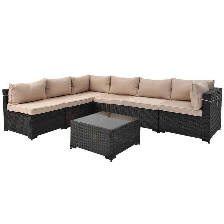 Forksville 6 - Person Outdoor Seating Group with Cushions