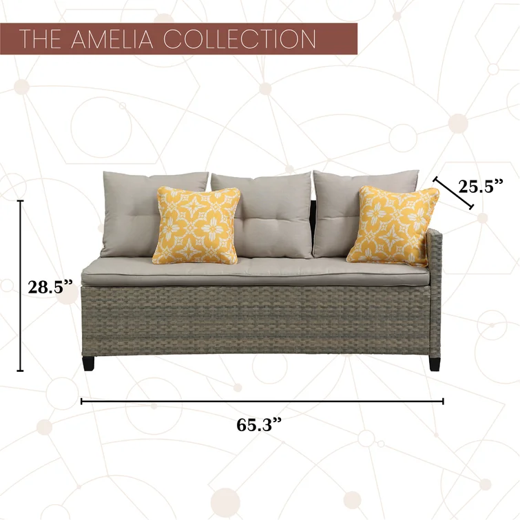 Jameown 6 - Person Outdoor Seating Group with Cushions