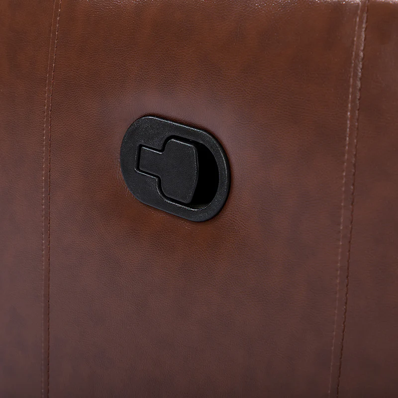 Epimetheus Genuine Leather Manual Swivel Recliner