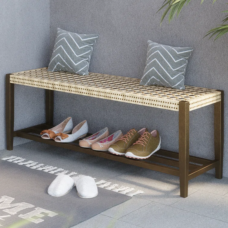 Nelida Wicker Outdoor Bench
