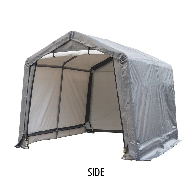 8 ft. x 8 ft. Metal Portable Storage Shed