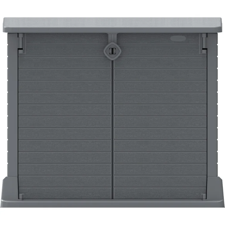 4 ft. 3 in. W x 2 ft. 5 in. D Plastic Horizontal Garbage Shed
