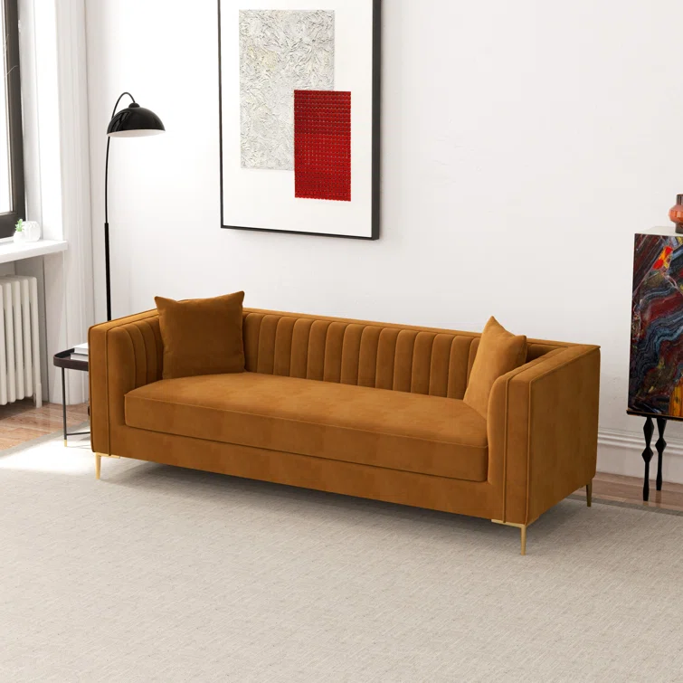 Jacqueline 90.5'' Velvet Sofa