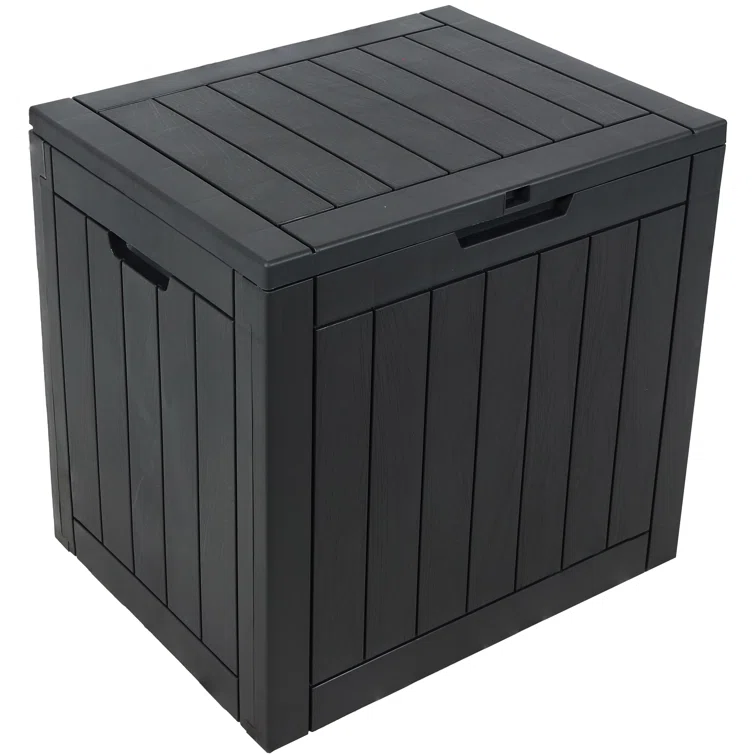 Ebern Designs 22'' W 32 Gallons Water Resistant Lockable Deck Box