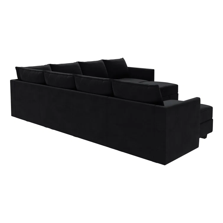 Berenika U-shaped Modular Sectional Sofa Reversible Velvet Sectional Sofa Couch With Chaise