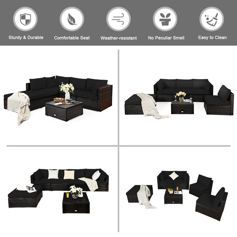 Planada 5 - Person Outdoor Seating Group with Cushions