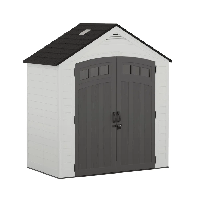 Suncast Vista 88 in. W x 49 in. D x 98 in. H Storage Shed
