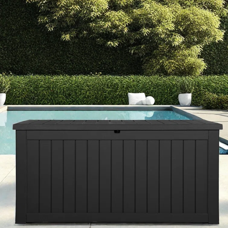 YITA 230 Gallons Water Resistant Resin Lockable Deck Box