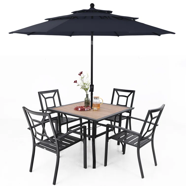 Alyah 4 - Person Square Outdoor Dining Set
