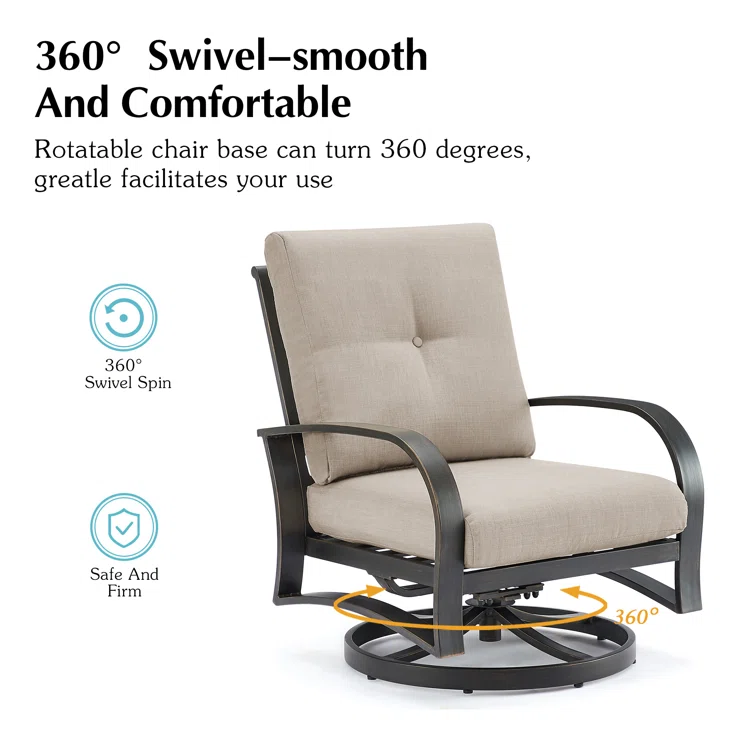 Aleston 5 - Person Outdoor Seating Group with Cushions