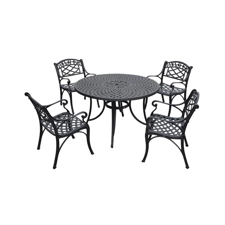 Algrid 4 - Person Round Outdoor Dining Set