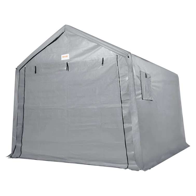 Heavy Duty 7 ft. W x 12 ft. D Polyethylene Portable Storage Shed