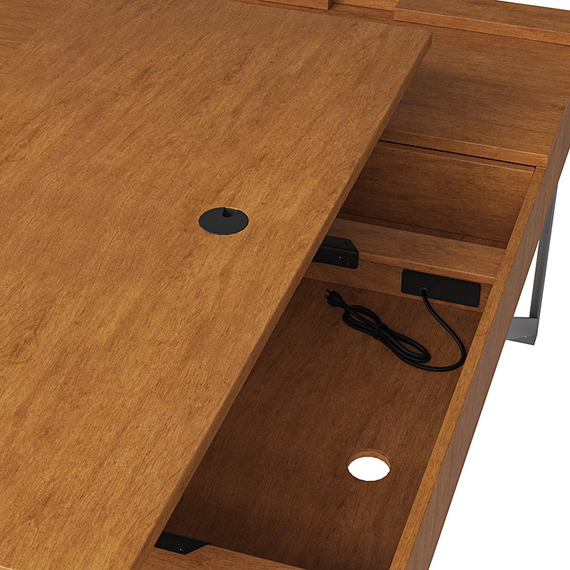Bertrame L Shape Lift Top Office Desk