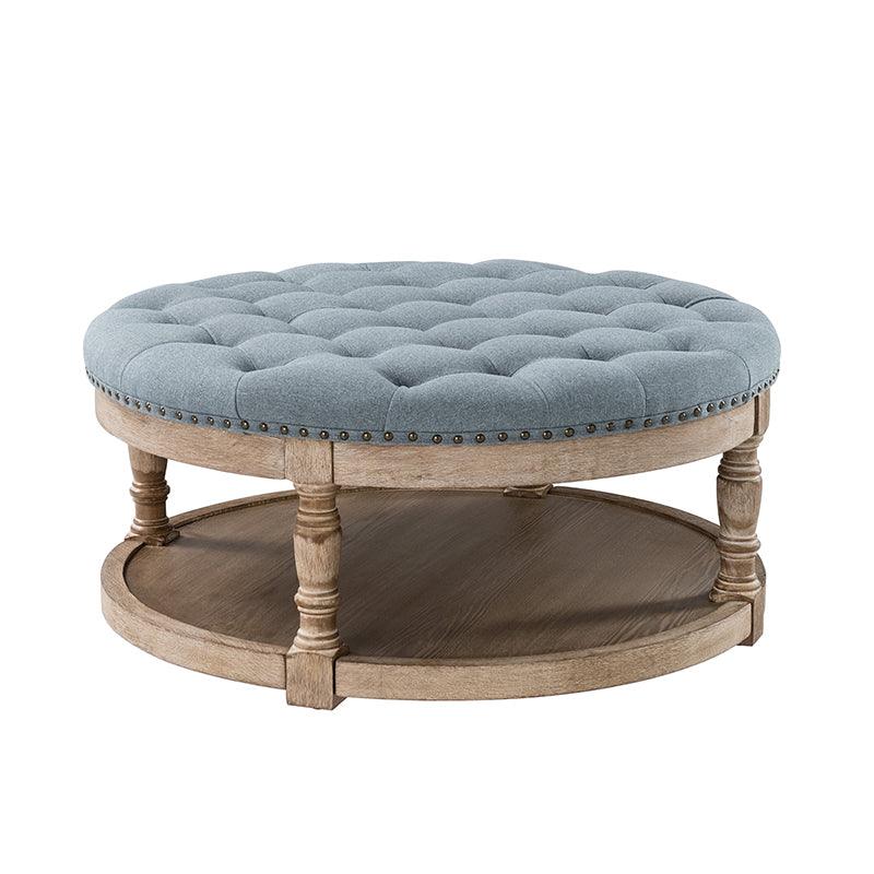 Danilynn Tufted Round Cocktail Ottoman Coffee Table