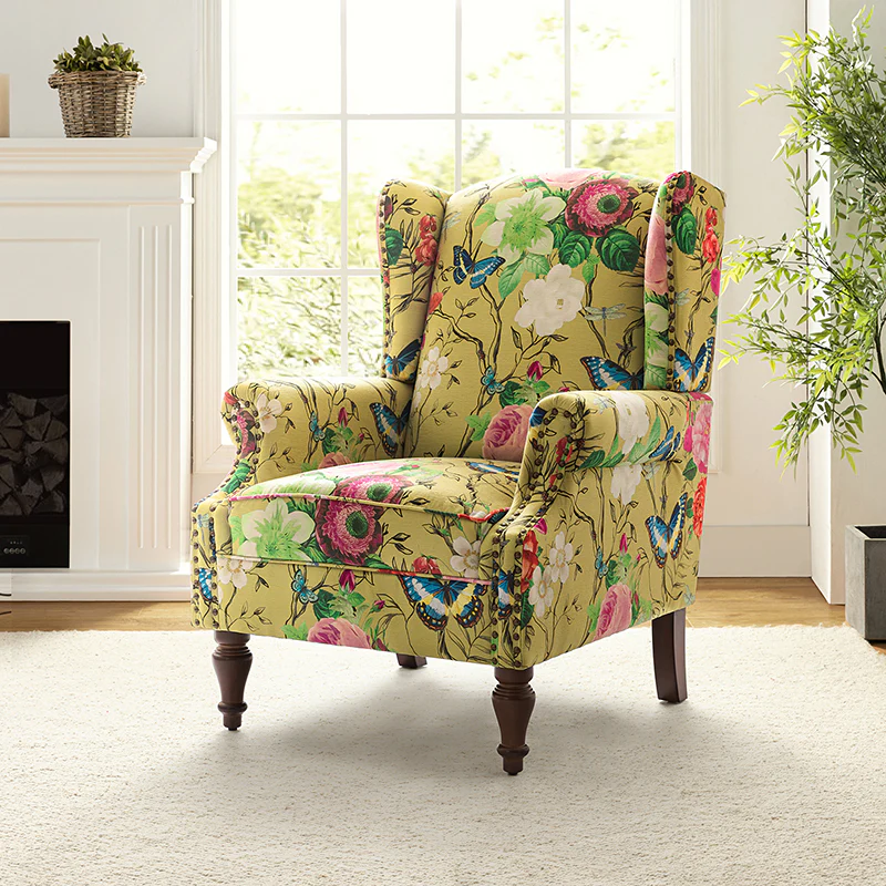 Felix Armchair with Spindle Legs