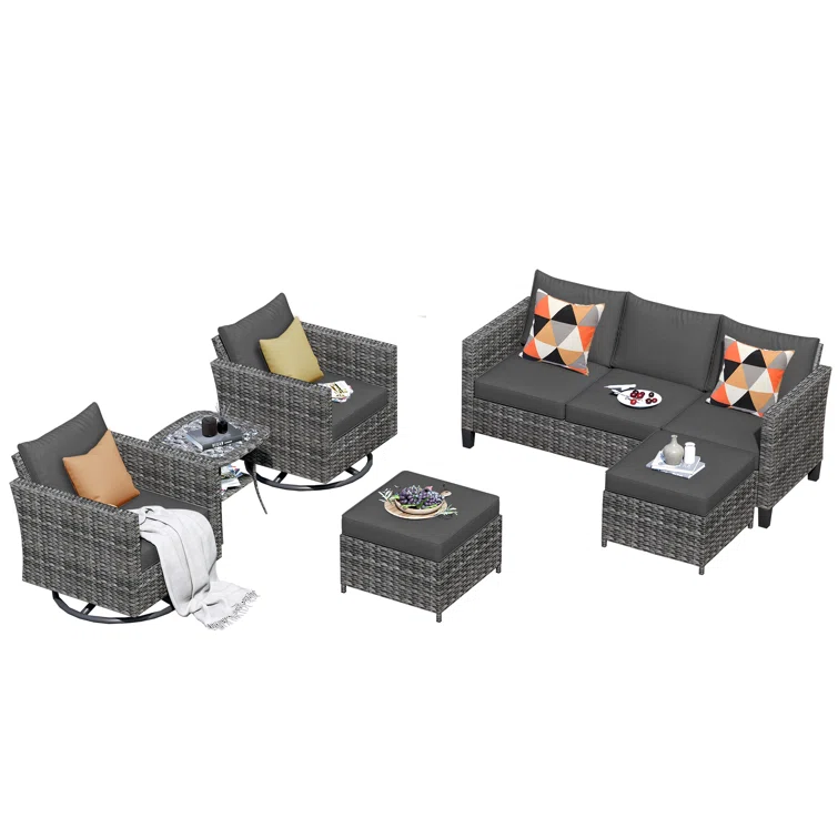 Ben 5 - Person Outdoor Seating Group with Cushions