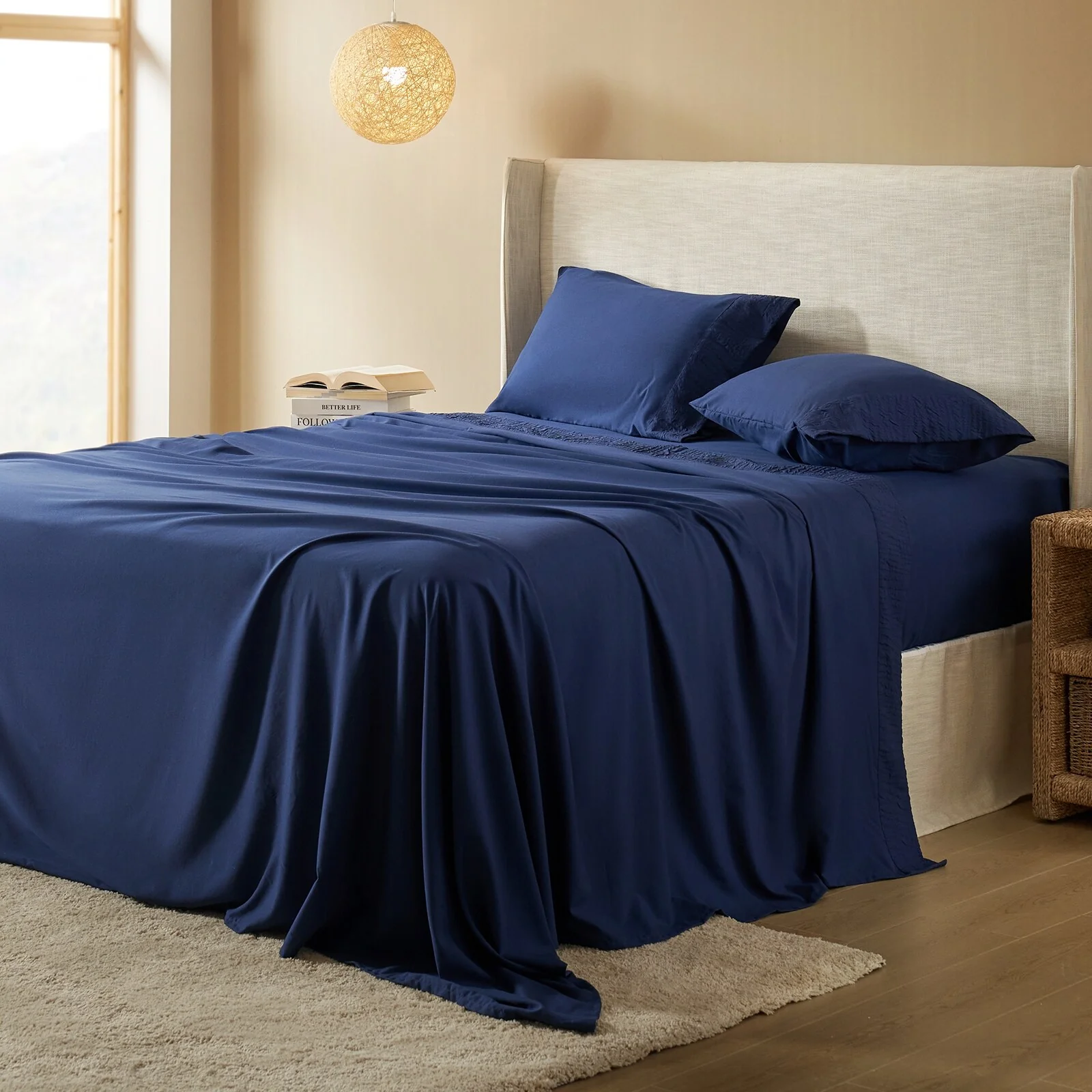 Polyester Bedding Sheets and Pillowcases by HULALA HOME