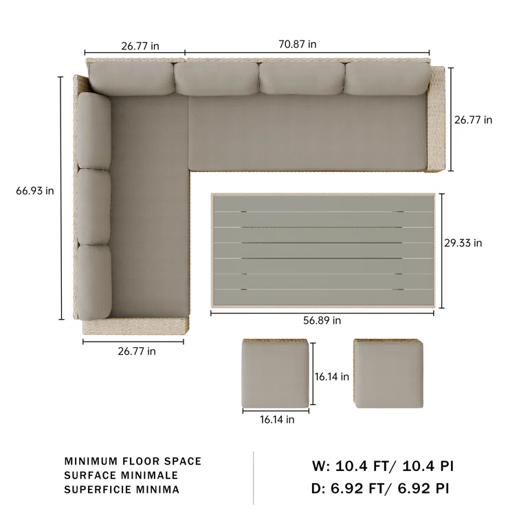 Jett 6 - Person Outdoor Seating Group with Cushions