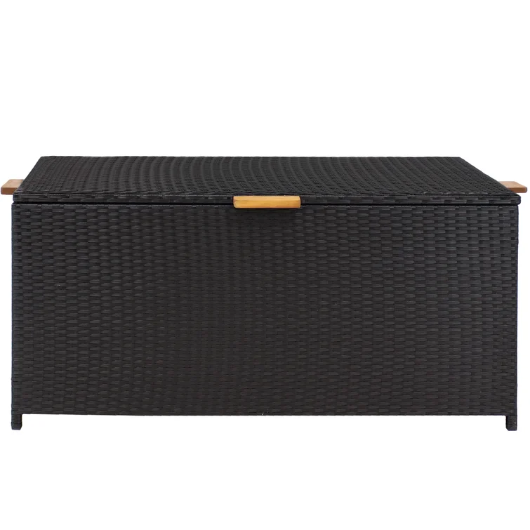 SunnyDaze Decor Brazilian 51'' W 75 Gallons Water Resistant Acacia Deck Box