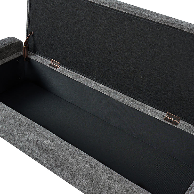 Flora Modern Upholstered Flip Top Storage Bench
