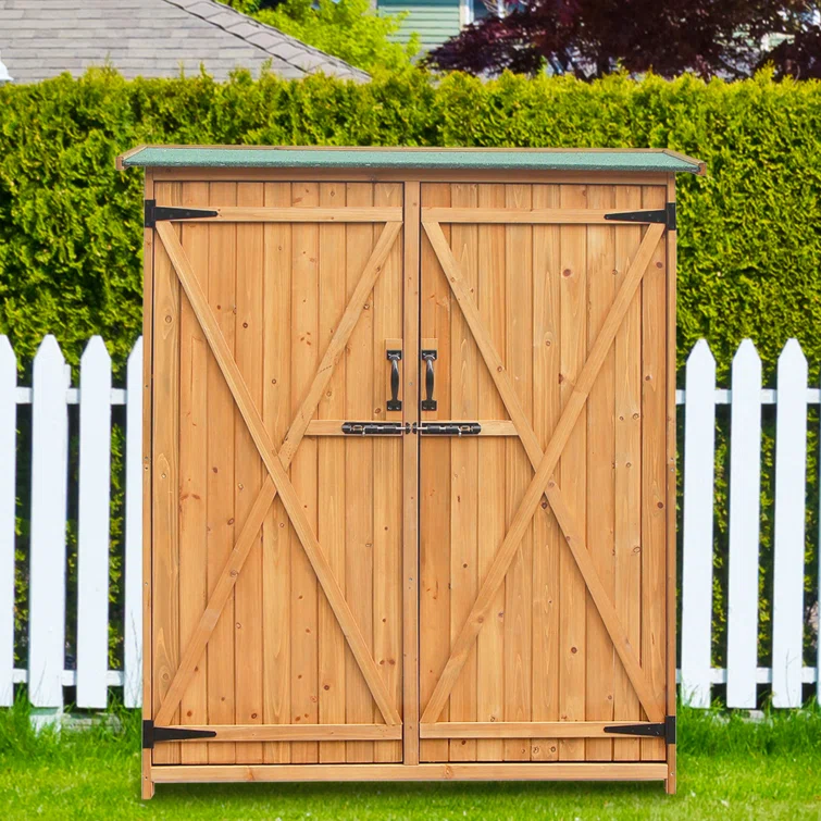 4. ft. 59 in. W x 1 ft. 64in. D Solid Wood Lean-To Tool Shed