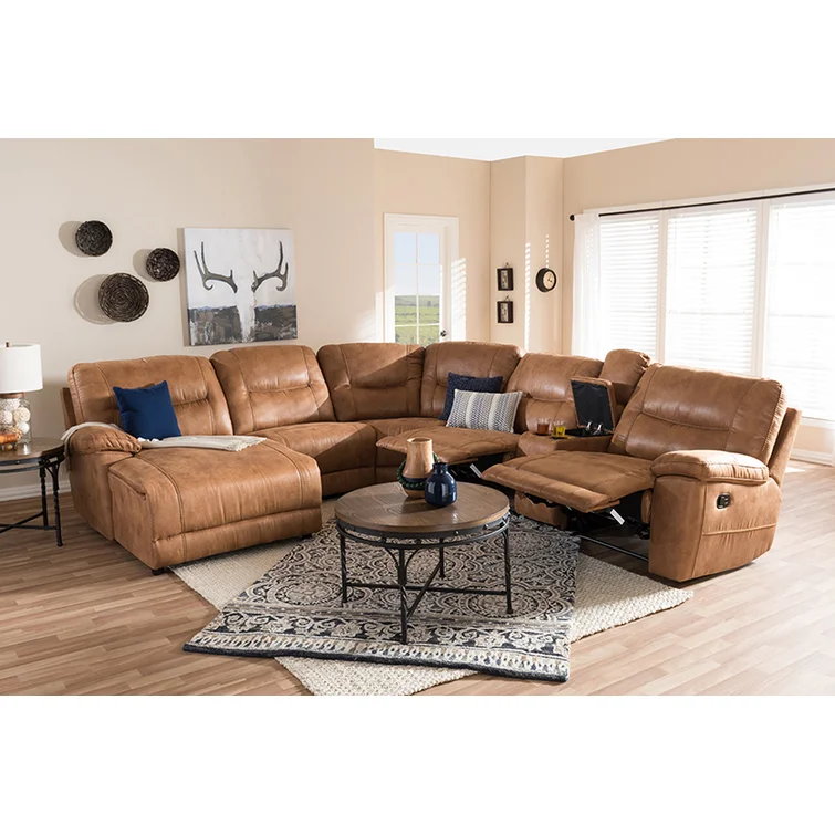 Gutzwiller 6 - Piece Upholstered Reclining Sectional