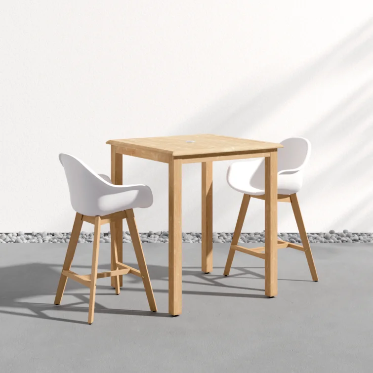 Anautica 2 - Person Square Outdoor Dining Set