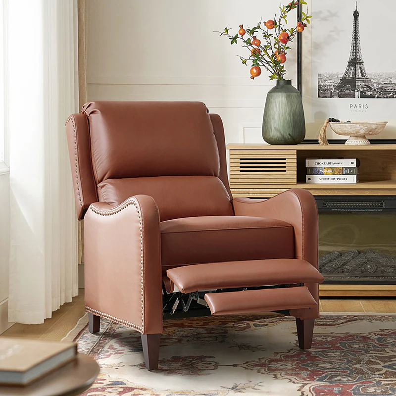 Deliat Genuine Leather Rocker Recliner