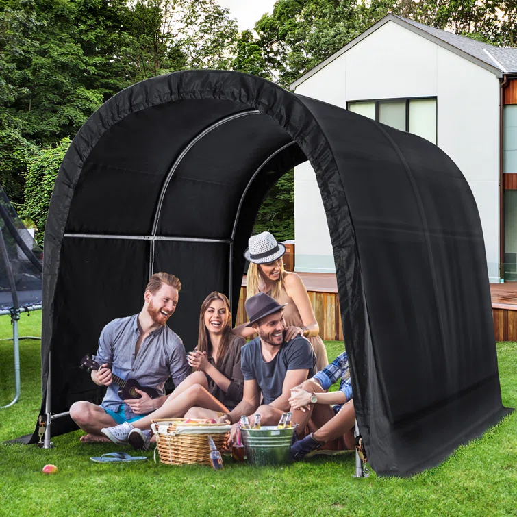 6.3 ft. W x 8 ft. D Portable Tool Shed , Storage Tent