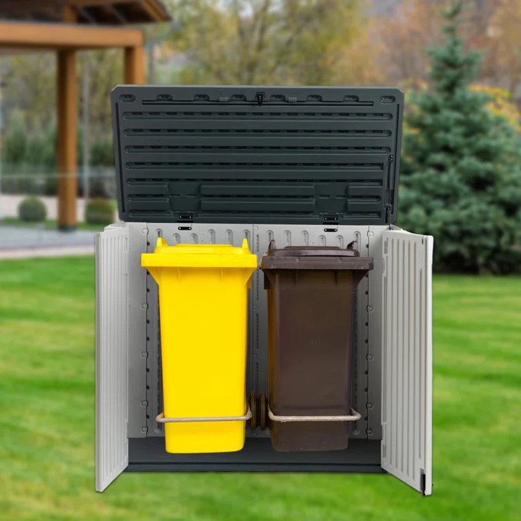 4.25 ft. W x 2.4 ft. D Resin Horizontal Storage Shed