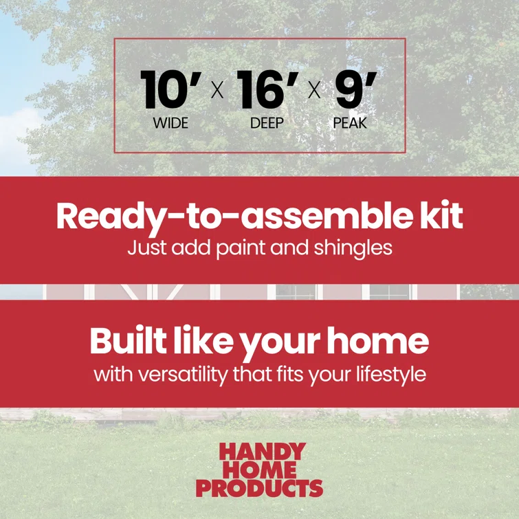 Rookwood 10 ft. W x 16 ft. D Wood Storage Shed