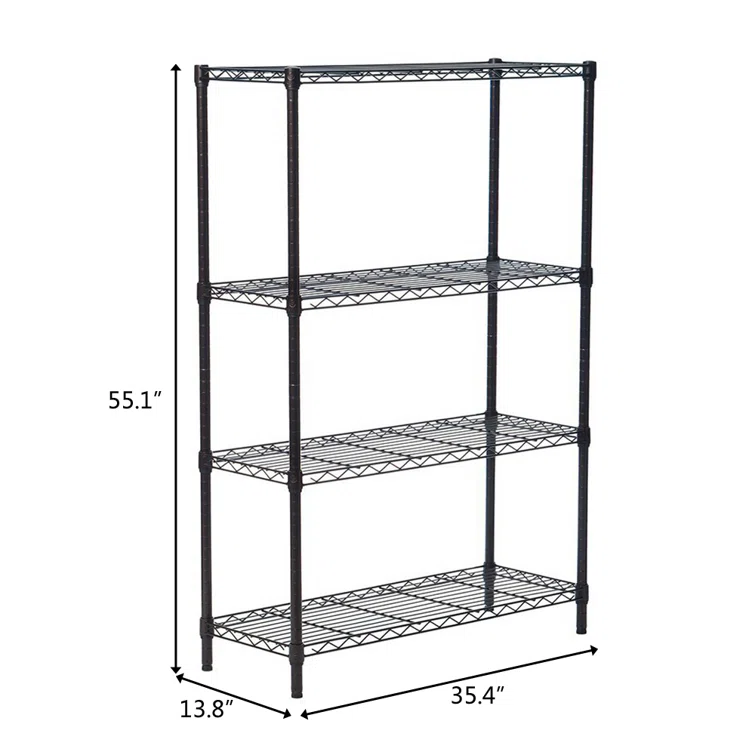 Kadlec 35'' W Metal Shelving Unit