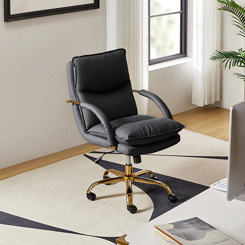 Sandy Waterproof PU Leather 360-Degree Swivel Office Chair