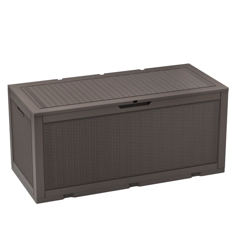100 Gallon Water Resistant Plastic Deck Storage Container Box