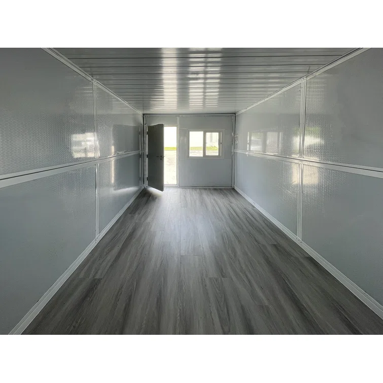 8 ft. W x 19 ft. D Assembled Tiny House Storage Shed with Floor