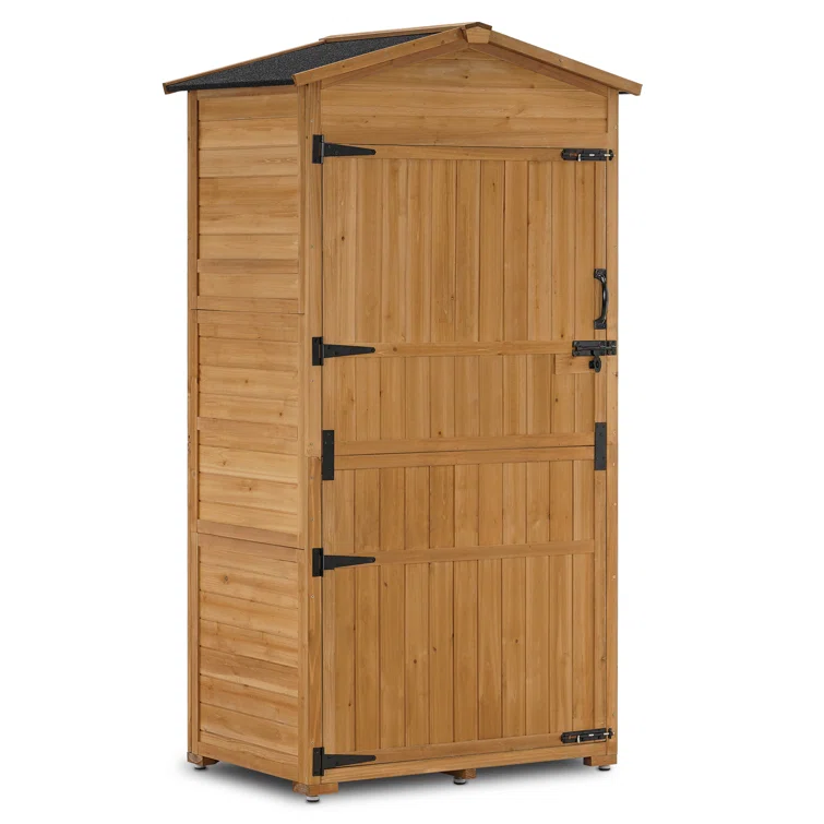 Oversize 3 ft. W x 2 ft. D Outdoor Storage Shed with Folding Table,Shelves and Lock