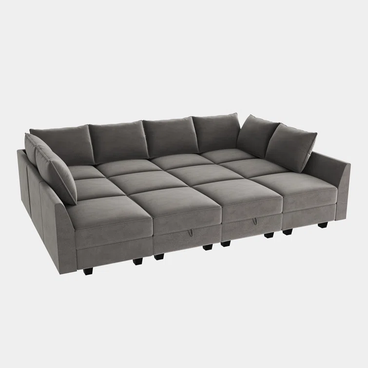 Kandle Upholstered Velvet Modular Sectional