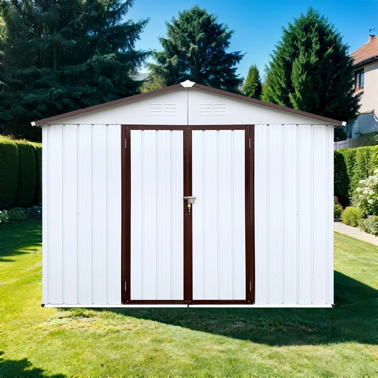 10 ft. W x 8.5 ft. D Metal Storage Shed