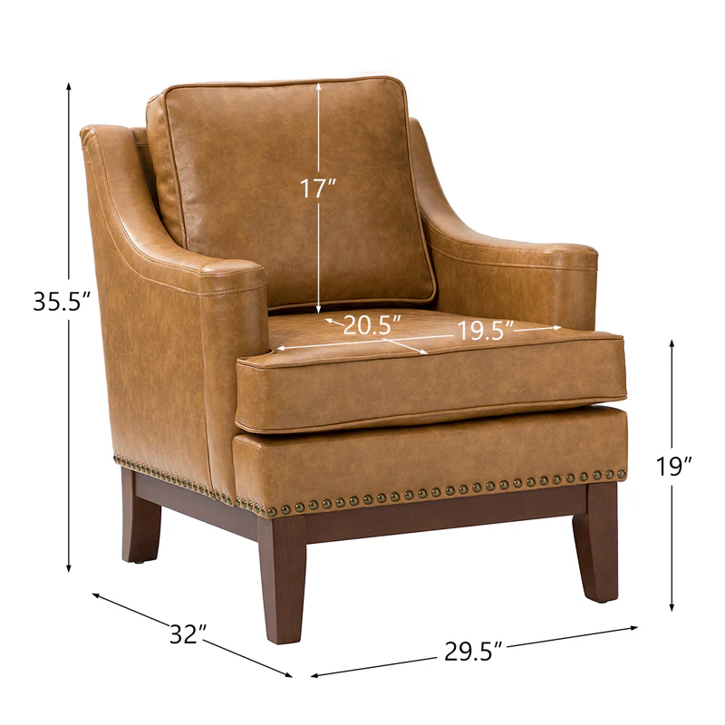 Christoph Vegan Leather Armchair
